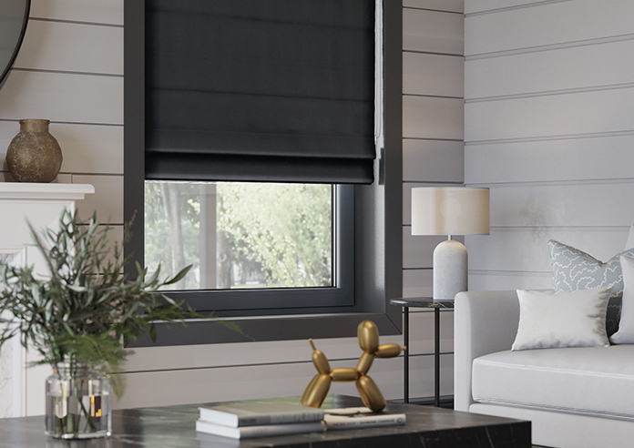 Windermere, Charcoal - Twist&Fit Roman Blind - Image 5